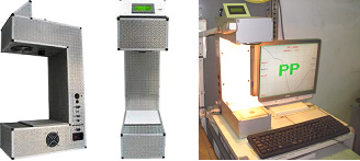 廃プラスチックリサイクル識別装置にかける